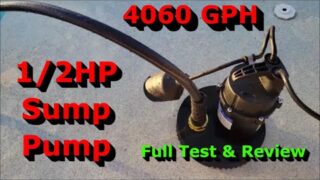 1/2HP Sump Pump – Full Test & Review – These Are SO Useful!