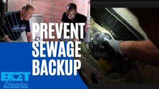 Backwater valve maintenance to prevent basement sewage flood