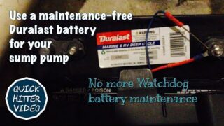 Dad Replaces Watchdog Sump Battery with Maintenance-Free Duralast
