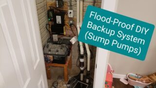 Guaranteed Flood Proof Battery Backup Sump Pump System – No more flooded basement!!! High Capacity!