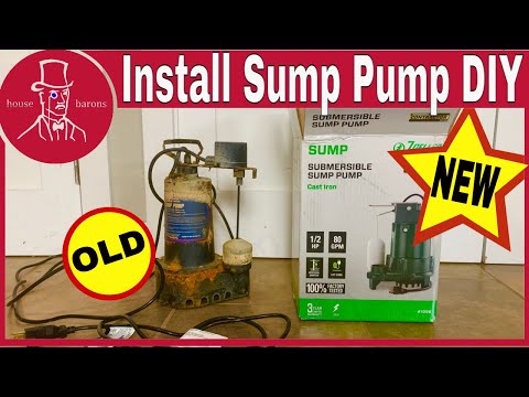 how to install a sump pump in a basement: keep basement from flooding
