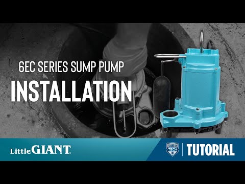 Little Giant 6EC Series Sump Pump Installation