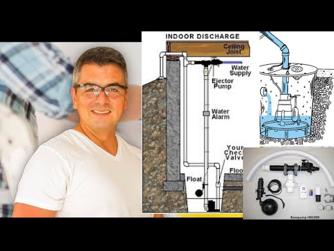 Sump pump installation with a basepump water powered backup