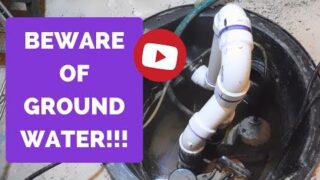 Sump Pump Review – BEWARE OF GROUNDWATER LEVEL