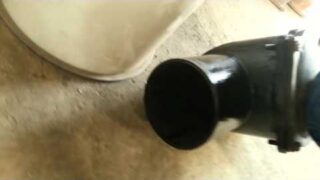 Test no leaking light throught the backwater valve 6"