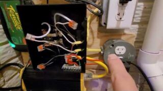 Transfer switch wiring for sump pump backup