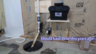 watchdog Big Combo Sump pump and battery backup install