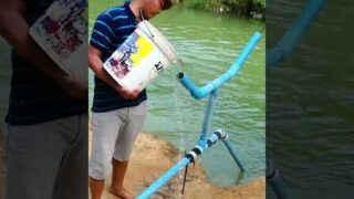 Air-Push PVC Pipe – Pump Deep Water from .. What a look? Homemade Useful