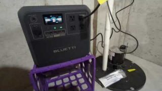 Bluetti AC180 Power Station as Sump Pump Battery Backup