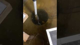 Dealing with a flooded basement after a sump pump failed. #HandsomeOrHandy #AprilShowers