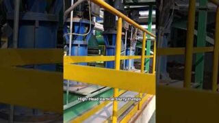 High-Head Vertical Slurry Pumps Working in Wastewater Treatment #slurrypump #sumppump #pumpparts