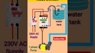How to float switch connection with motor starter | water level control #shorts #shortsvideo #viral