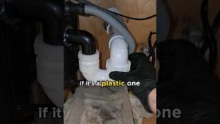 How to unclog a kitchen sink that's draining slowly 🐌 #handyman #howto #diy #plumbing