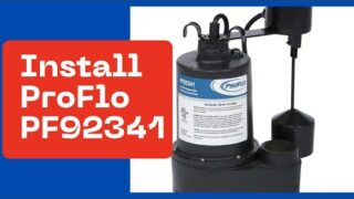 ProFlo Sump Pump PF92341 Complete Install #homeimprovement #diy