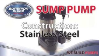 Superior Pump 92751 3/4hp Submersible Stainless Steel / Cast Iron Sump Pump